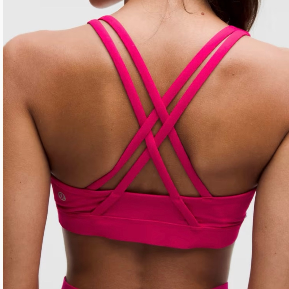 Women’s Lululemon Size 10 Pink Energy Bra